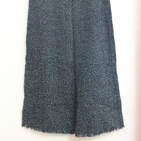 #394 Chico's Black Grey Speckled Dressy Skirt Size 2 (12) - Picture 2 of 10
